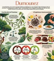 Infographie sur les qualités du poivre sauvage de Madagascar
